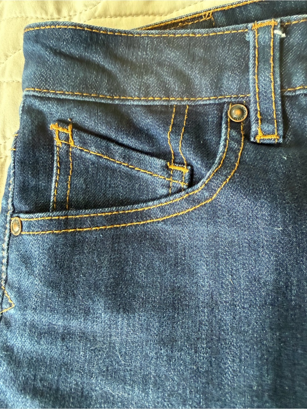 Volcom Women's Dark Blue Boyfriend Denim Shorts - Picture 4 of 9